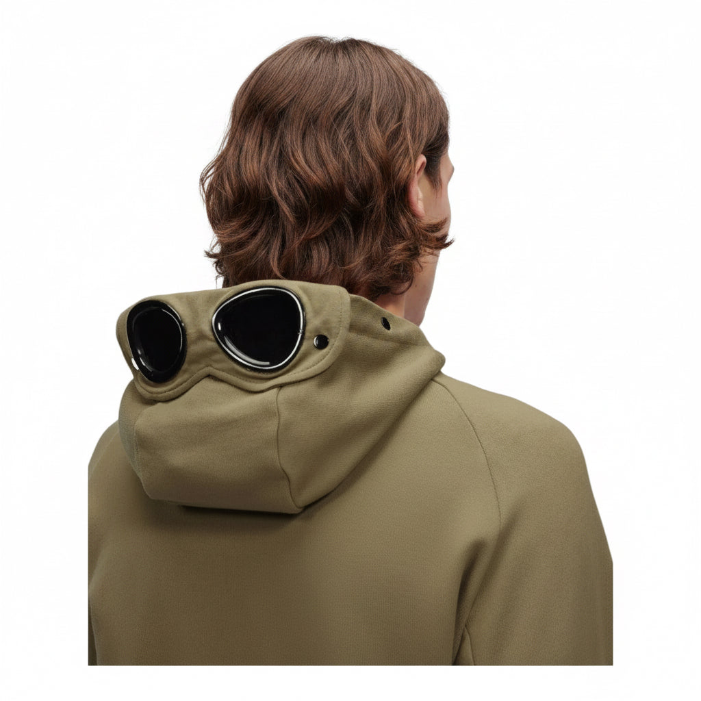 Goggles Hoodie CP Company Light Khaki