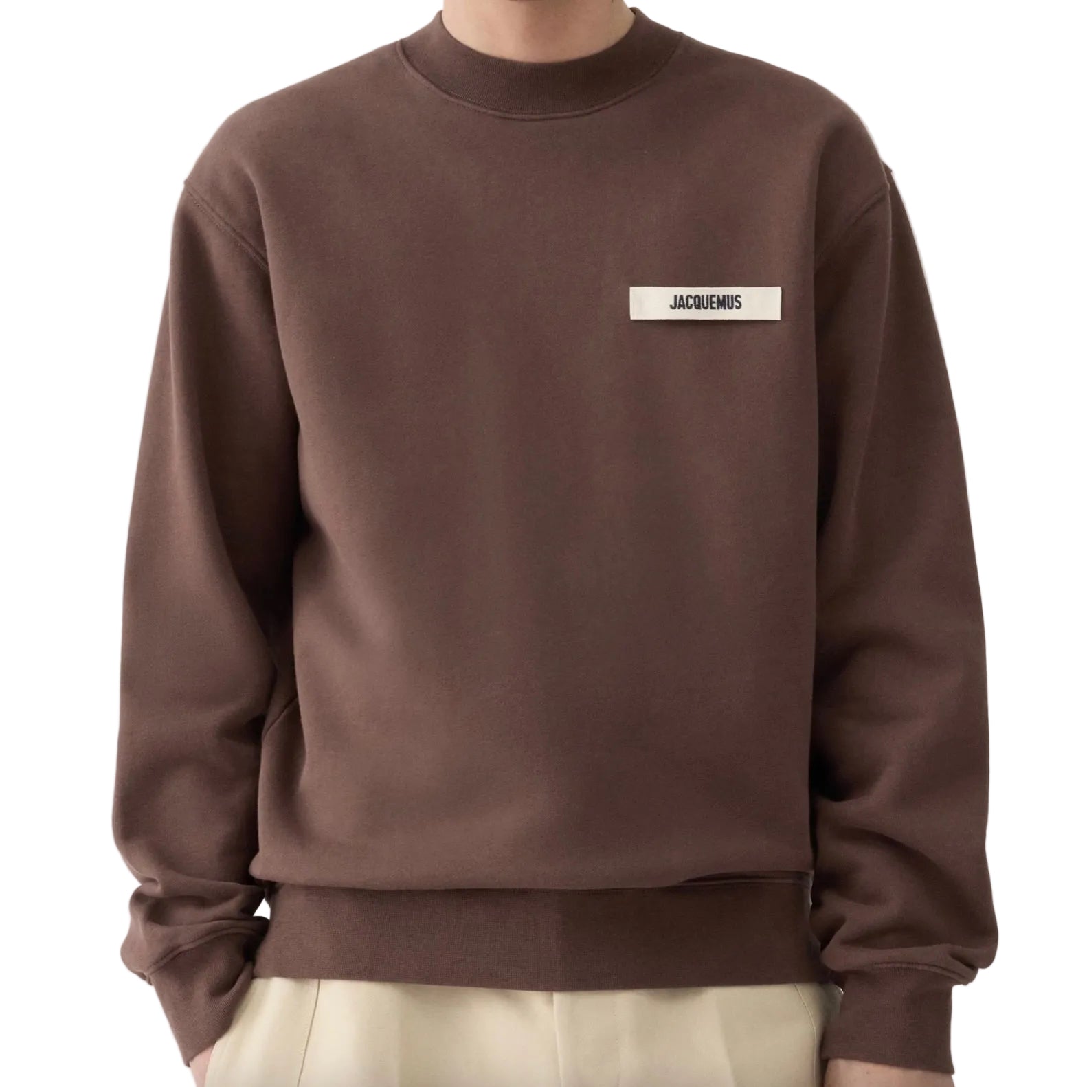 Le Sweatshirt Gros Grain Jacquemus Dark Brown