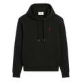 Hoodie Noir Ami de Coeur en Coton