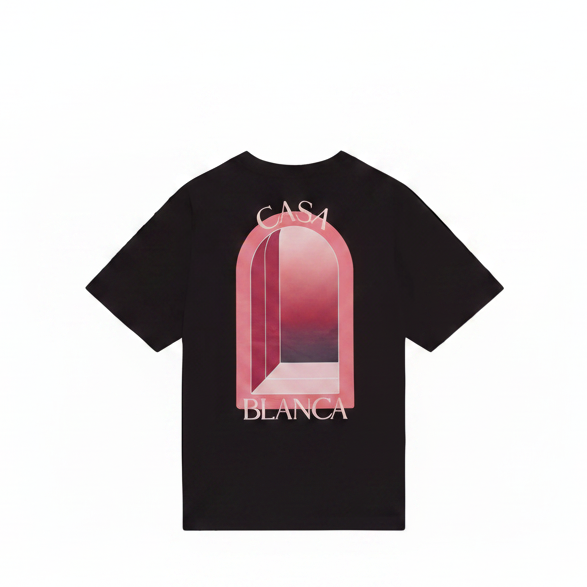 T-shirt Casablanca l'Arche Colorée Black Pink