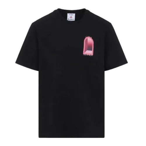 T-shirt Casablanca l'Arche Colorée Black Pink