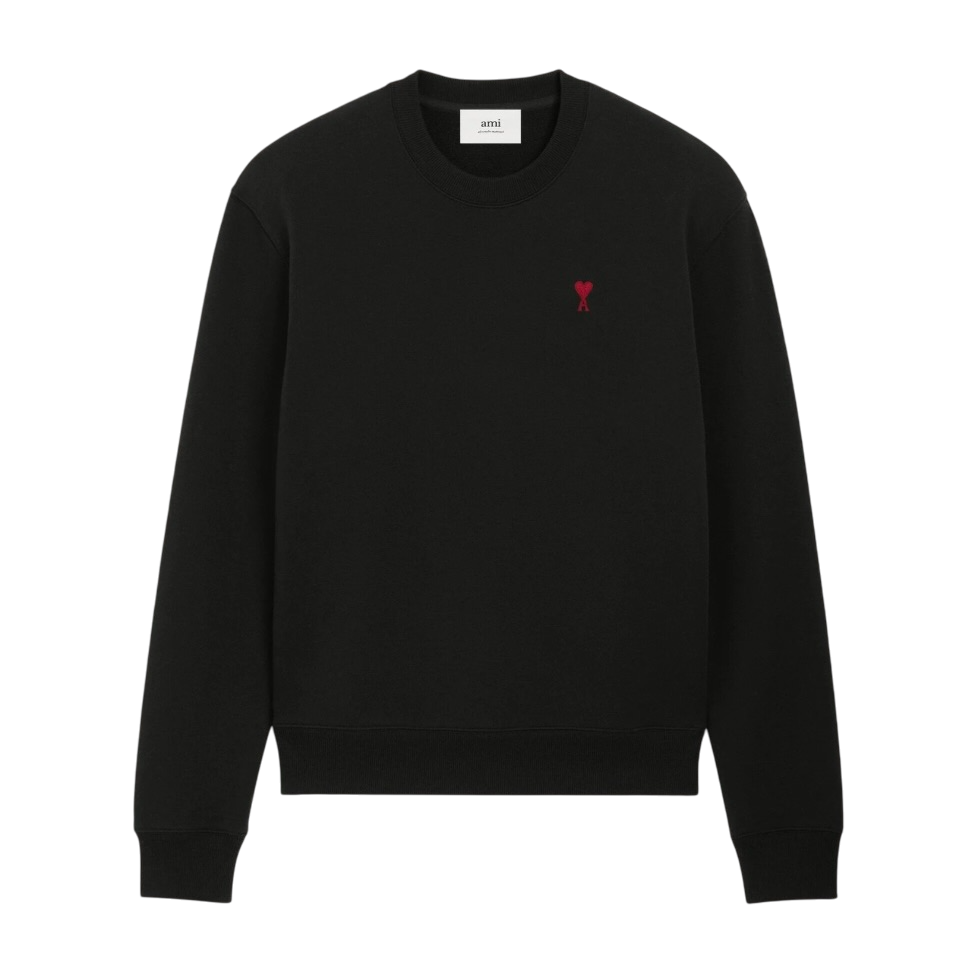 Sweatshirt Noir Ami de Coeur en Coton