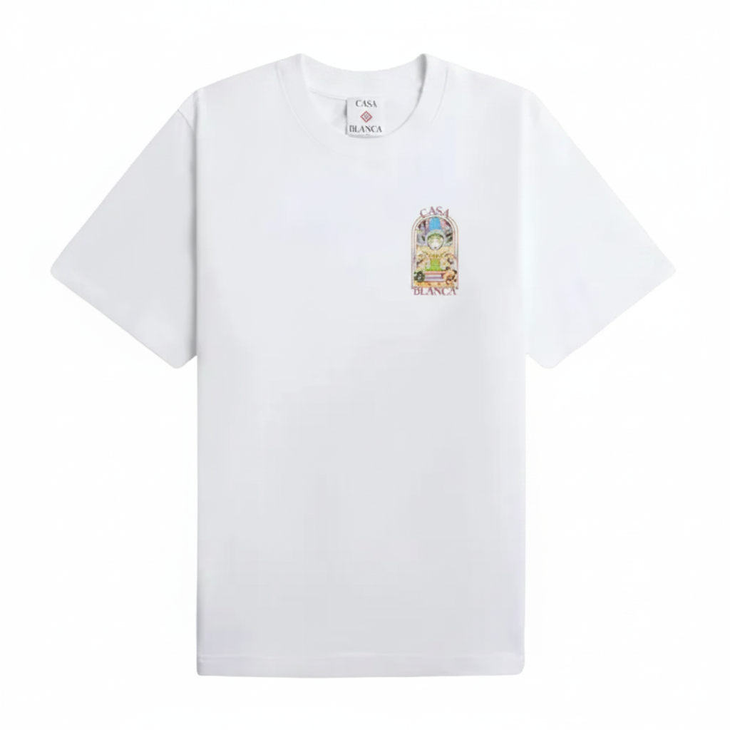 T-shirt Casablanca Landscape White