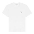 T-shirt Blanc Ami De Coeur Noir en Coton