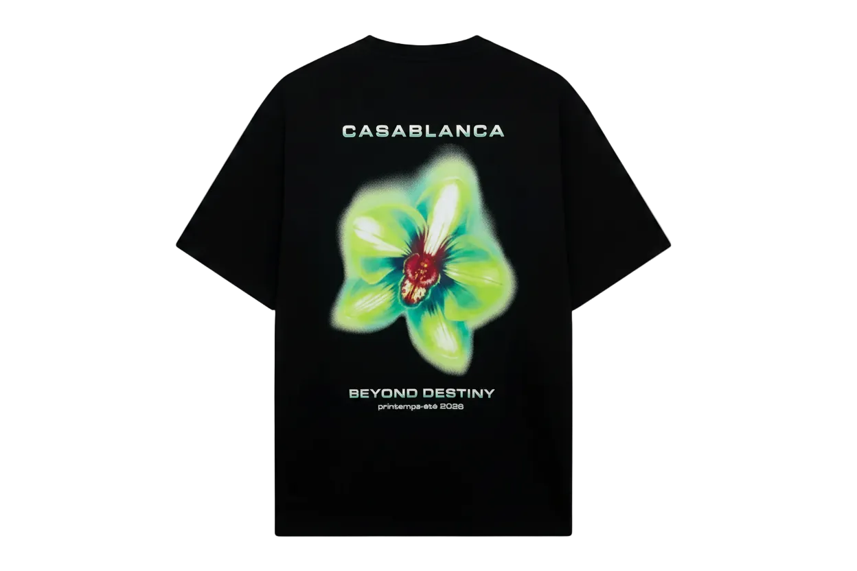 T‑shirt Casablanca Oversized Glitch Orchid