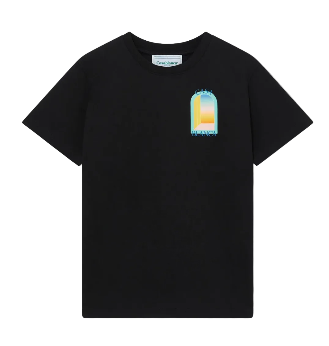 T-shirt Casablanca L'Arche Colorée Black