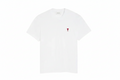 T-shirt Blanc Ami de Coeur Rouge en Coton