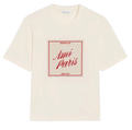 T-shirt Ami Imprimé Heritage Crème En Coton
