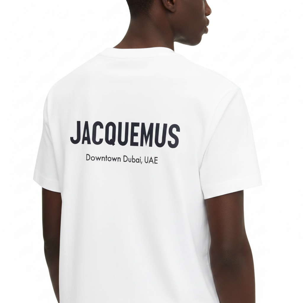 T-shirt adresse Dubaï Jacquemus White