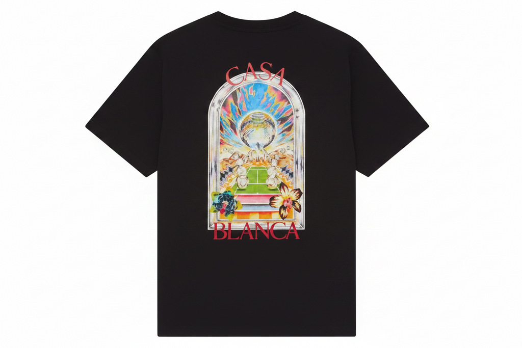T-shirt Casablanca Landscape Black