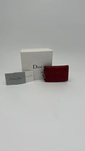 PORTE CARTE DIOR ROUGE VERNIS