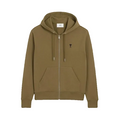 Hoodie Zippe Ami De Coeur Noir Bronze en Coton