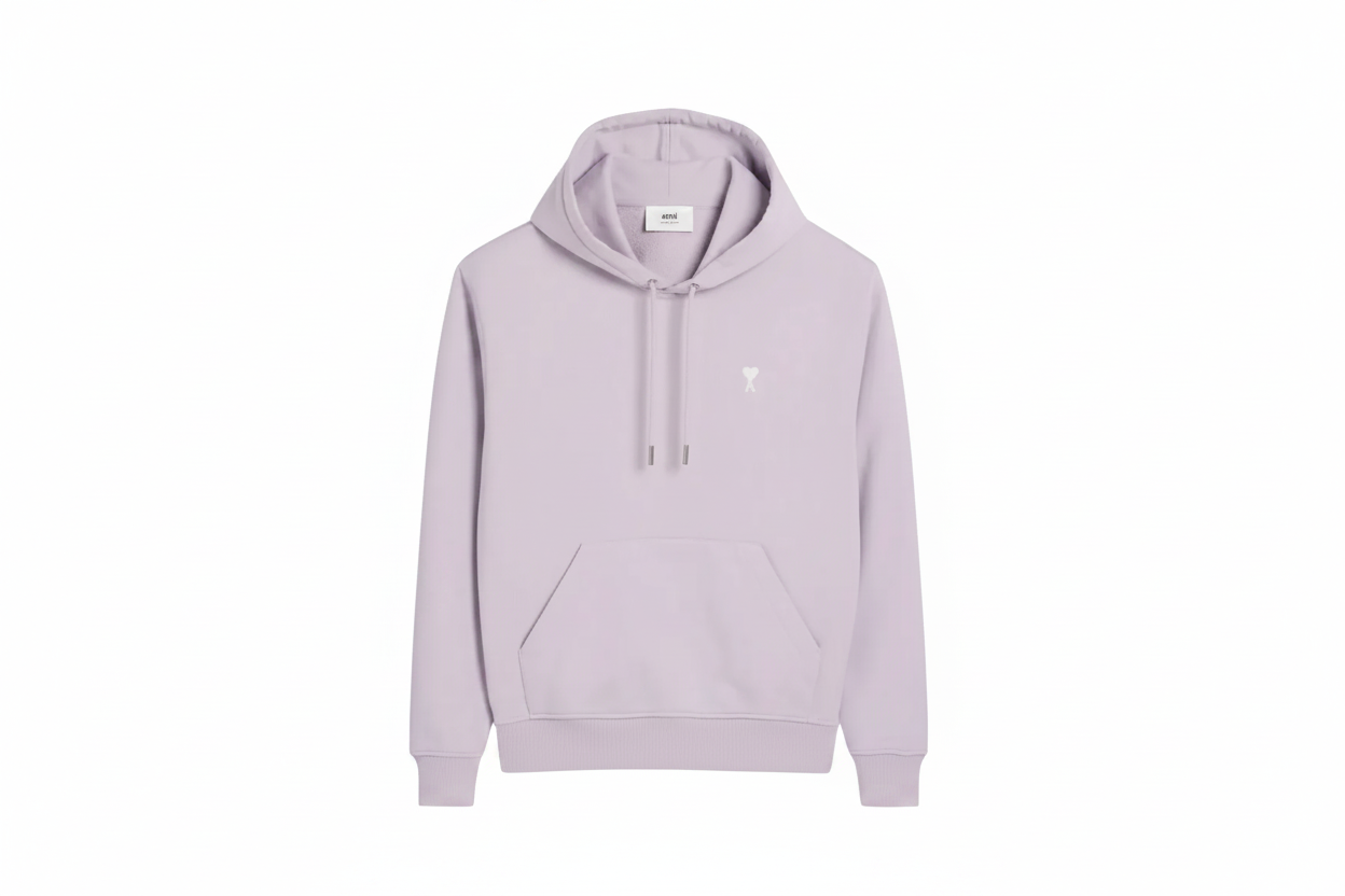 Hoodie Violet Ami de Coeur en Coton