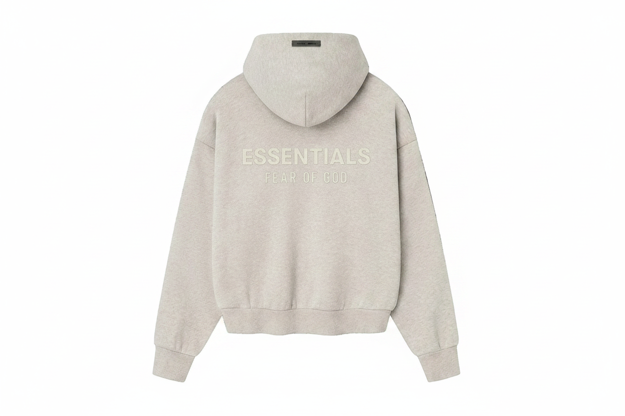 Fear of God Essentials Classic Hoodie 'Heather Stone'