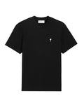 T-shirt Noir Ami de Coeur Blanc en Coton