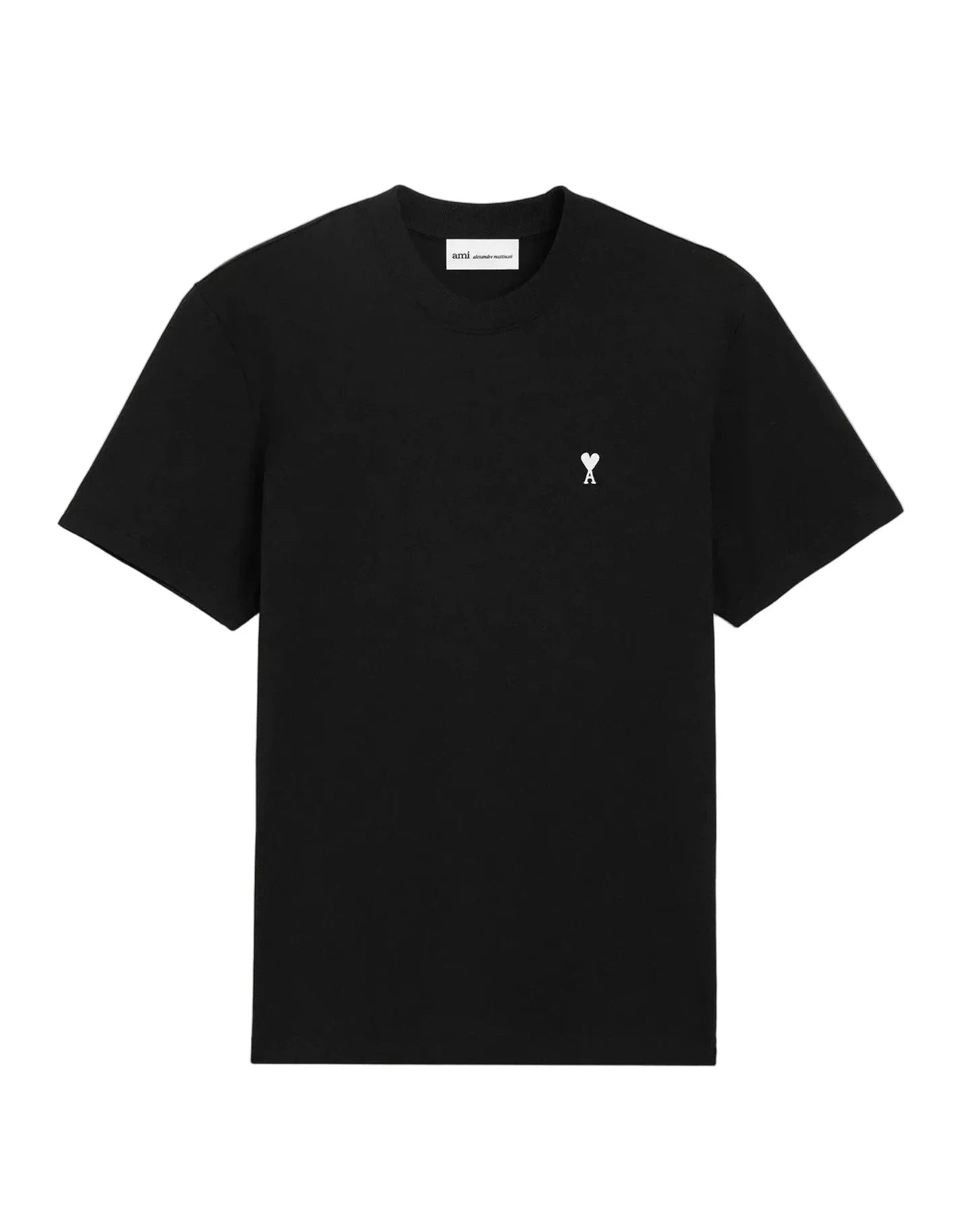 T-shirt Noir Ami de Coeur Blanc en Coton
