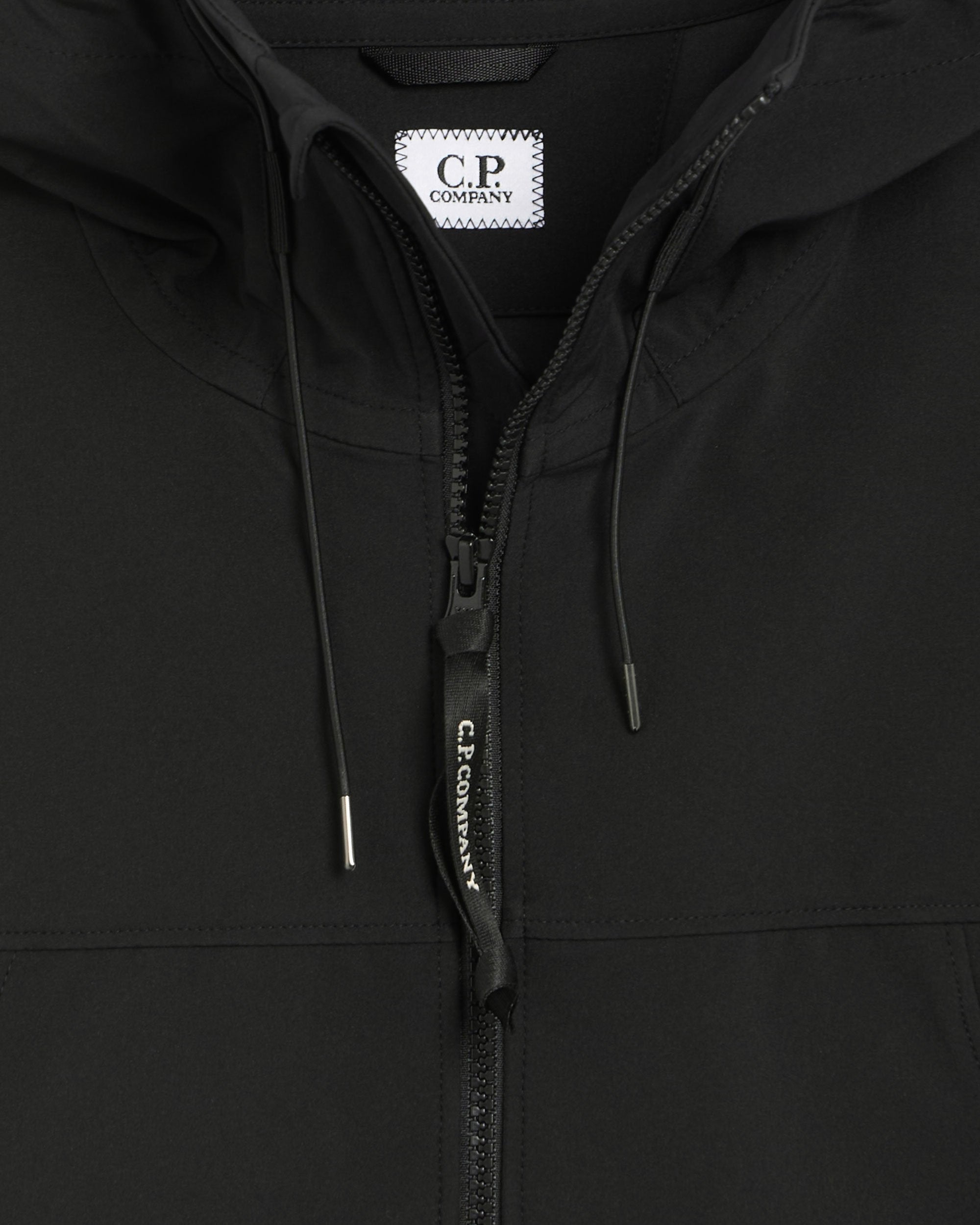 Black CP Company Shell-R Goggle Men's Hooded Jacket