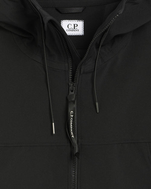 Black CP Company Shell-R Goggle Men's Hooded Jacket